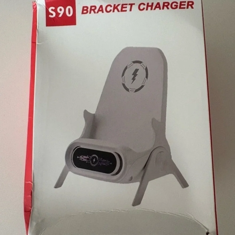 S90 Wireless Charging Stand for iPhone Samsung‎ AirPods Qi Devices Magnetic Tips